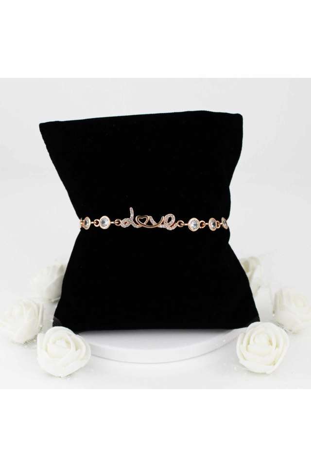 Womens-Rose-Gold-And-Sterling-Silver-Western-Bracelet
