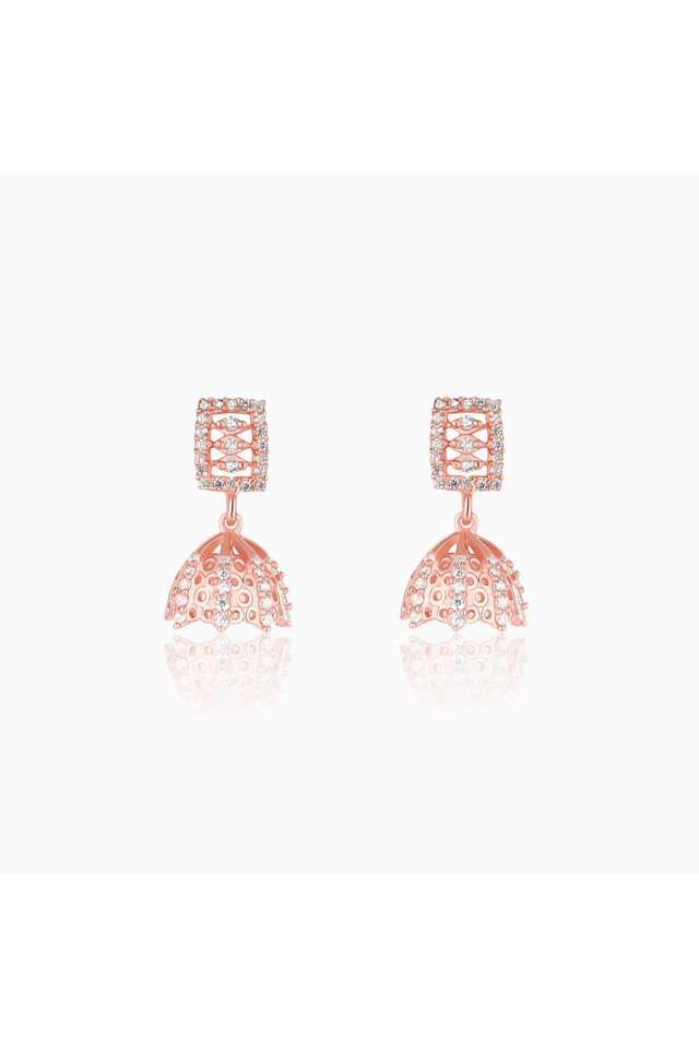Stylish-Zircon-Push-Back-Clasp-Western-Womens-Earrings