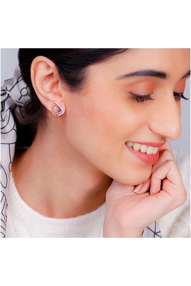 Stylish-Rose-Gold-Art-Treasure-Earrings