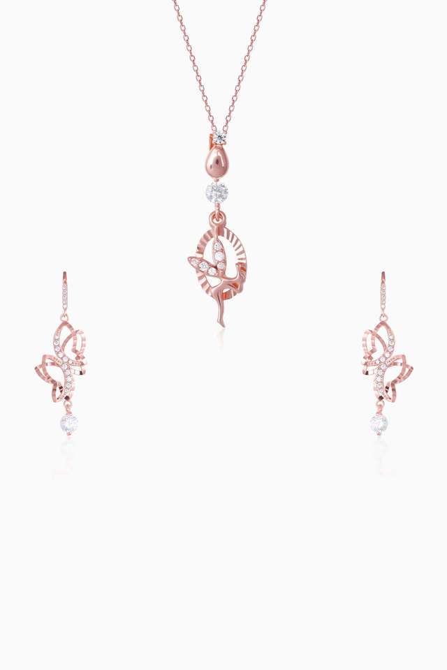 Rose-Gold-Zircon-Fairy-Set-With-Link-Chain
