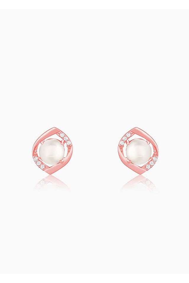 Rose-Gold-Pearl-fect-Earrings