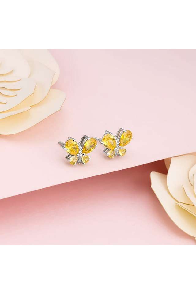 Silver-Winged-Bling-Earrings