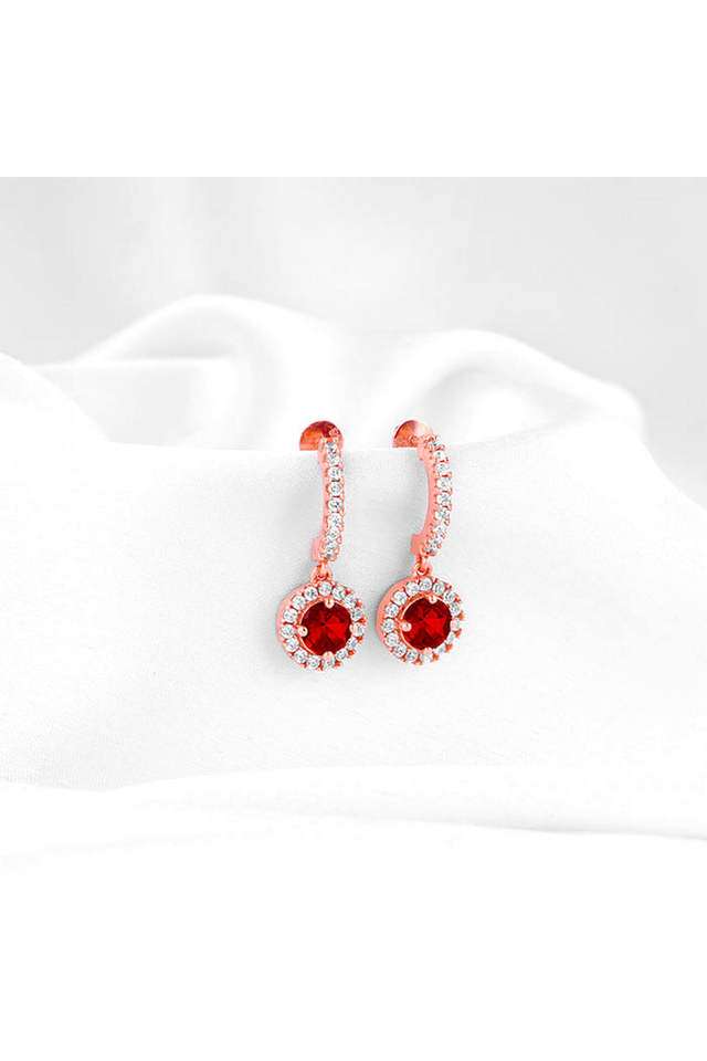 Rose-Gold-Red-Drizzle-Drop-Earrings