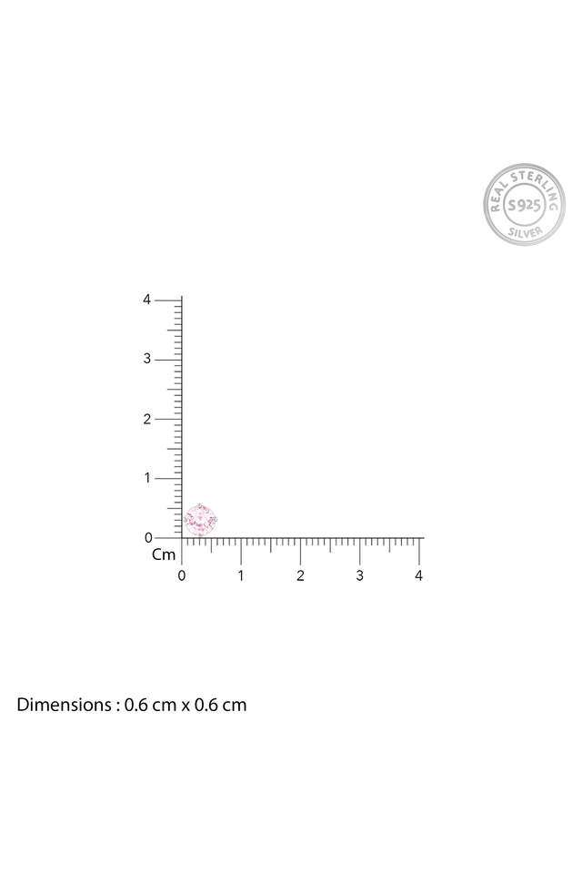 Pink-Stoned-Silver-Studs