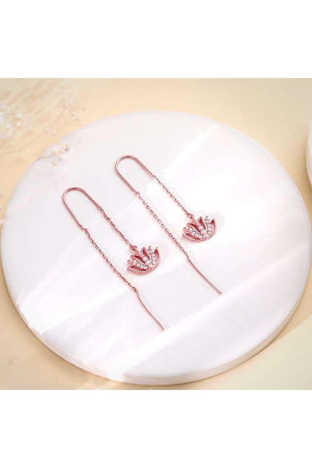 Rose-Gold-Lotus-Sui-Dhaga-Earrings