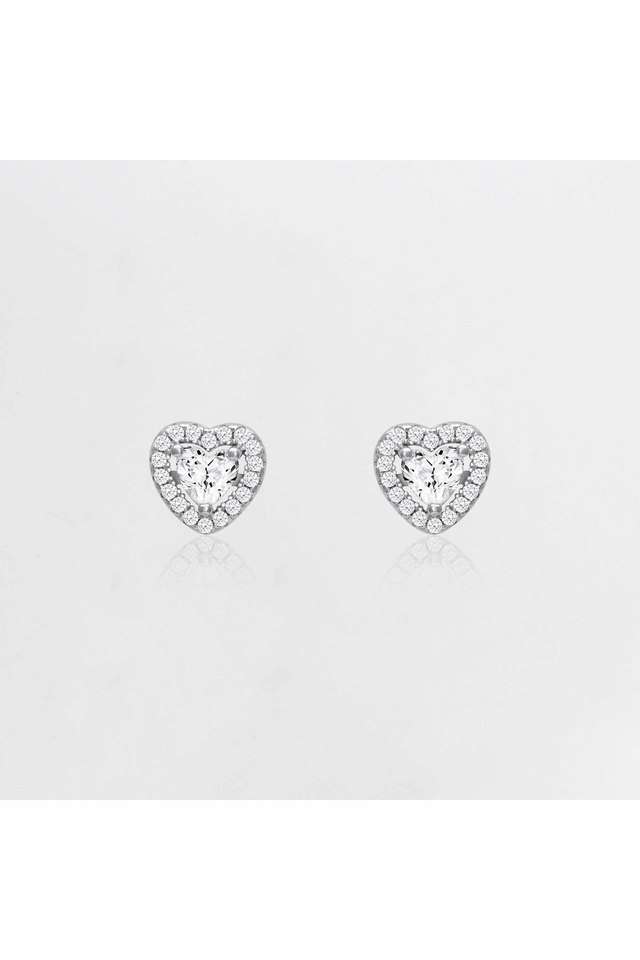 Silver-Shimmer-Heart-Stud-Earrings
