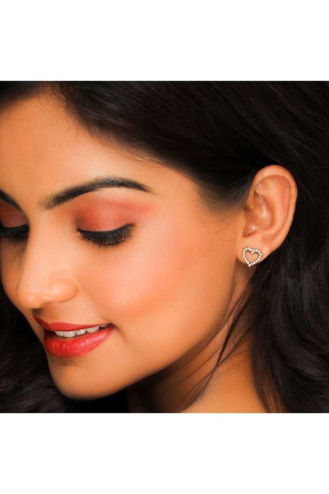 925-Sterling-Silver-Zircon-Stone-Women-Western-Wear-Gold-Plated-Earrings