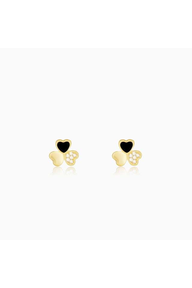 925-Sterling-Silver-Zircon-Stone-Women-Western-Wear-Gold-Plated-Earrings