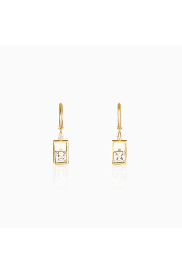 925-Sterling-Silver-Zircon-Stone-Women-Western-Wear-Gold-Plated-Earrings