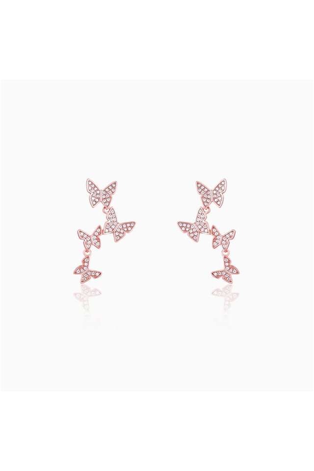 Stylish-Zircon-Push-Back-Clasp-Western-Womens-Earrings