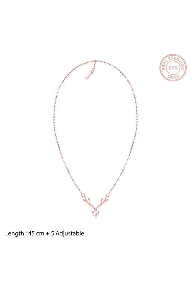 Valentines-Rose-Gold-Women-s-Fish-Hook-Clasp-Pendant