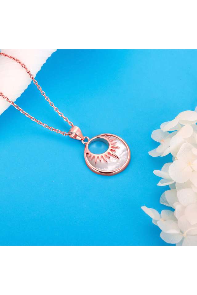 Rose-Gold-Blazing-Sun-Fish-Hook-Clasp-Pendant