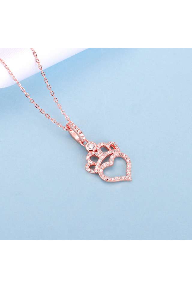 Rose-Gold-Fish-Hook-Clasp-Heart-Design-Pendant
