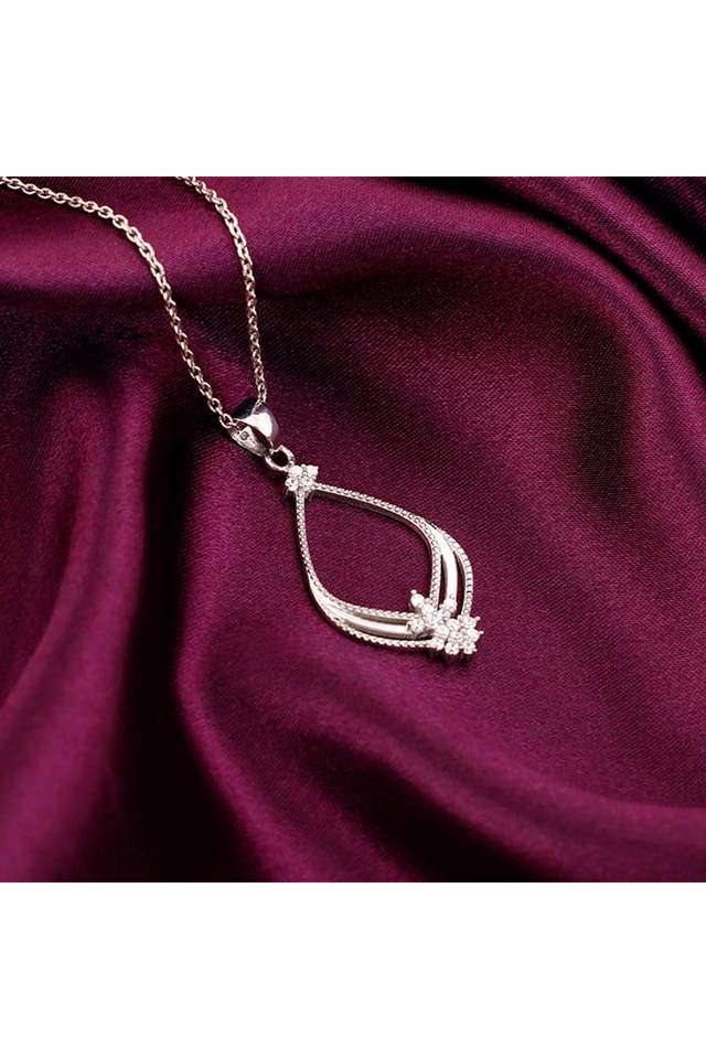 Silver-Princess-Pendant-With-Link-Chain