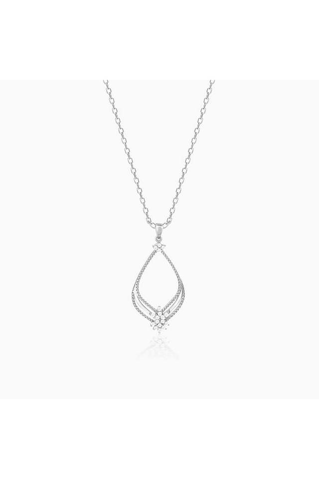 Silver-Princess-Pendant-With-Link-Chain