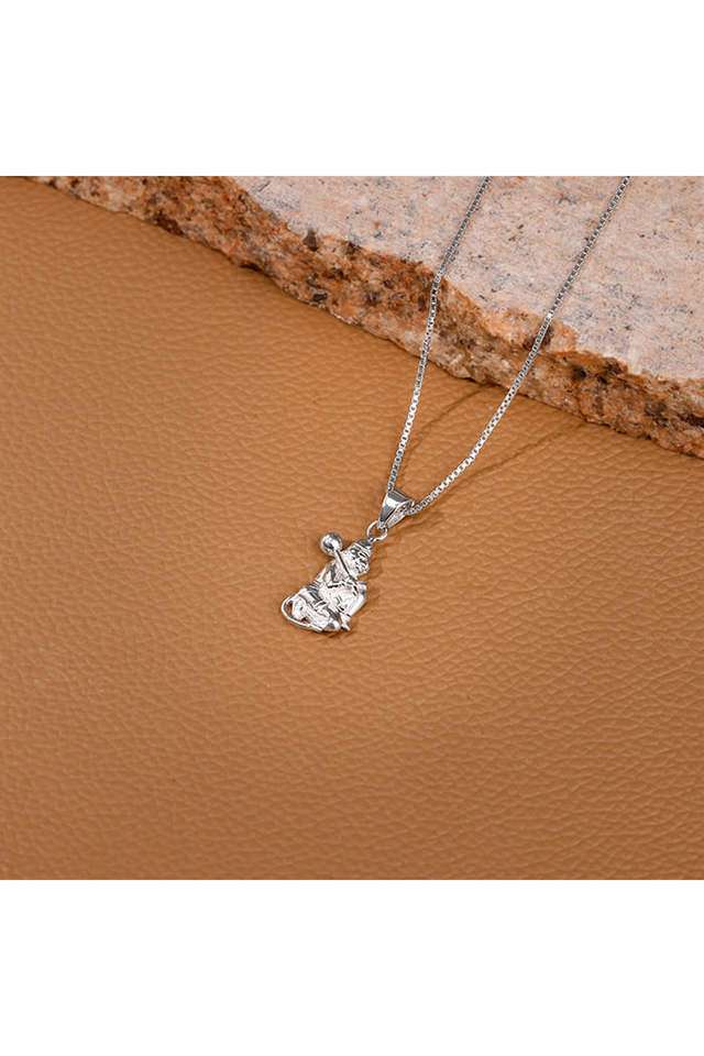 Silver-Hanuman-Pendant-With-Box-Chain-For-Him