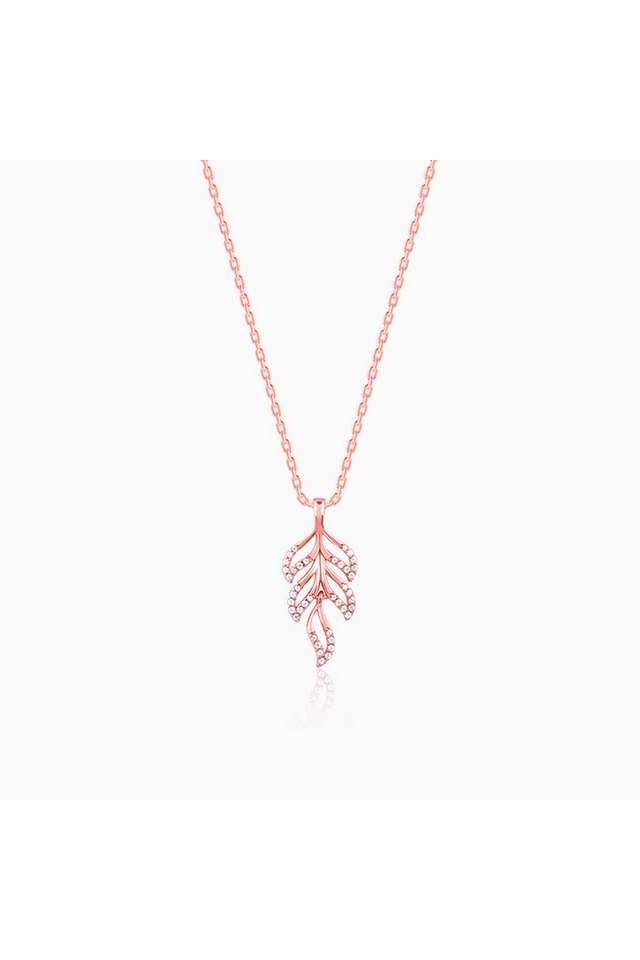 Rose-Gold-Komal-Pankh-Pendant-With-Link-Chain