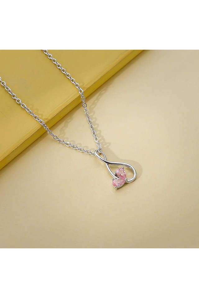 Silver-Blush-of-Love-Pendant-With-Link-Chain