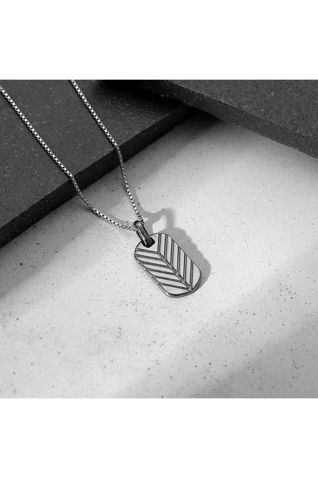 Black-Rhodium-Midnight-Charmer-Pendant-With-Box-Chain-For-Him