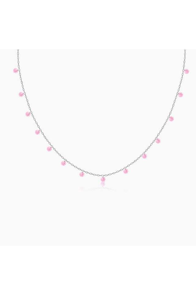 Silver-Baby-Pink-Fantasy-Necklace