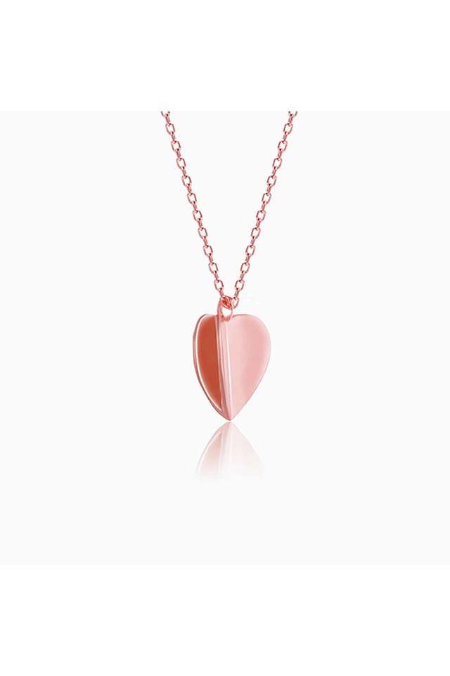 Rose-Gold-Heart-Chute-Pendant-With-Link-Chain