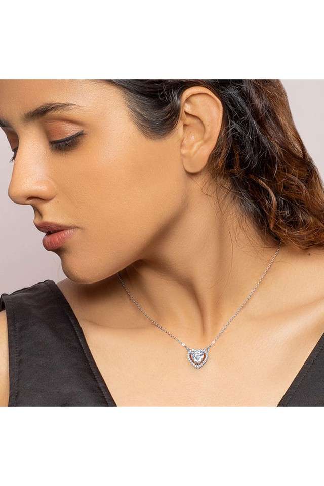 925-Sterling-Silver-Zircon-Stone-Womens-Western-Wear-Pendant