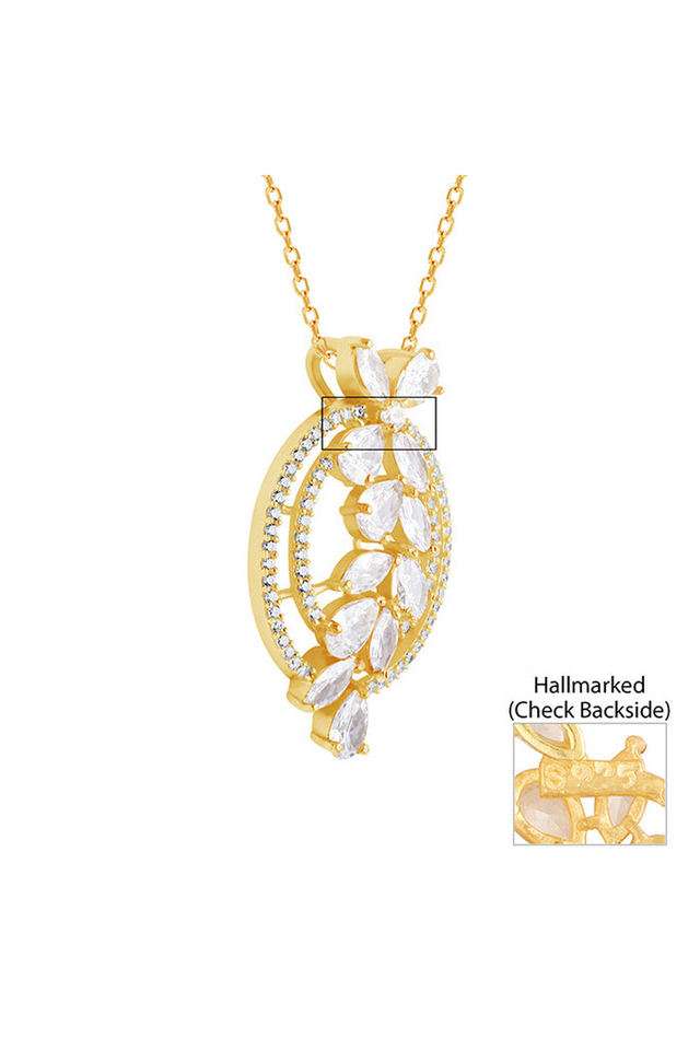 Valentines-Gold-Women-s-Fish-Hook-Clasp-Pendant