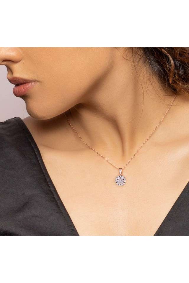 925-Sterling-Silver-Zircon-Stone-Womens-Western-Wear-Pendant