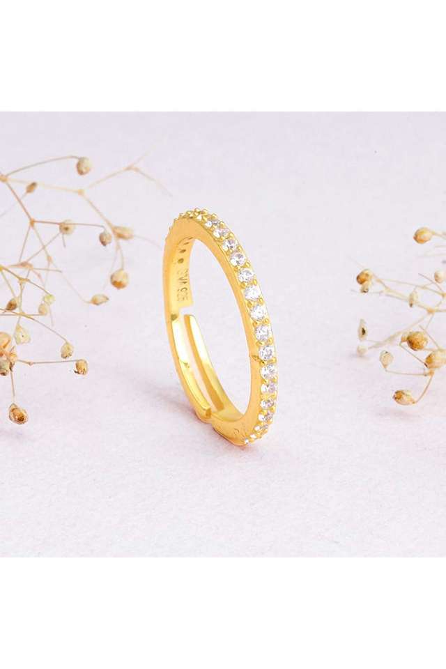 Golden-Minimal-Zirconia-Ring