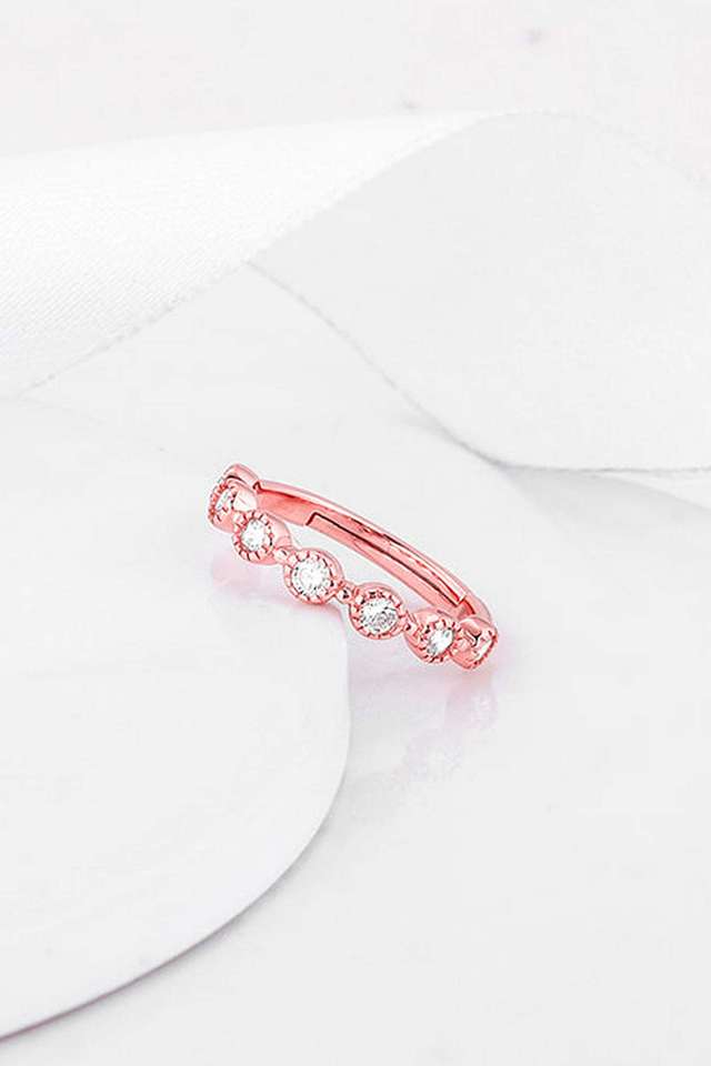 Rose-Gold-Zircon-Melange-Ring