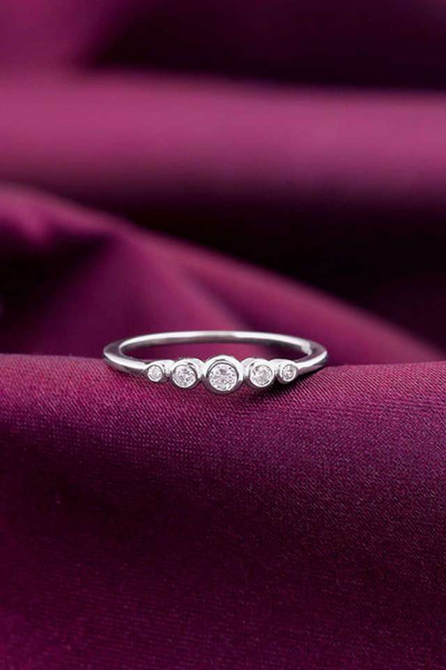 Silver-Zircon-Penta-Glow-Ring