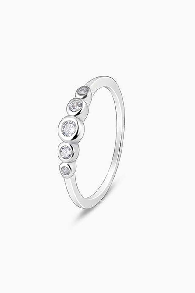 Silver-Zircon-Penta-Glow-Ring