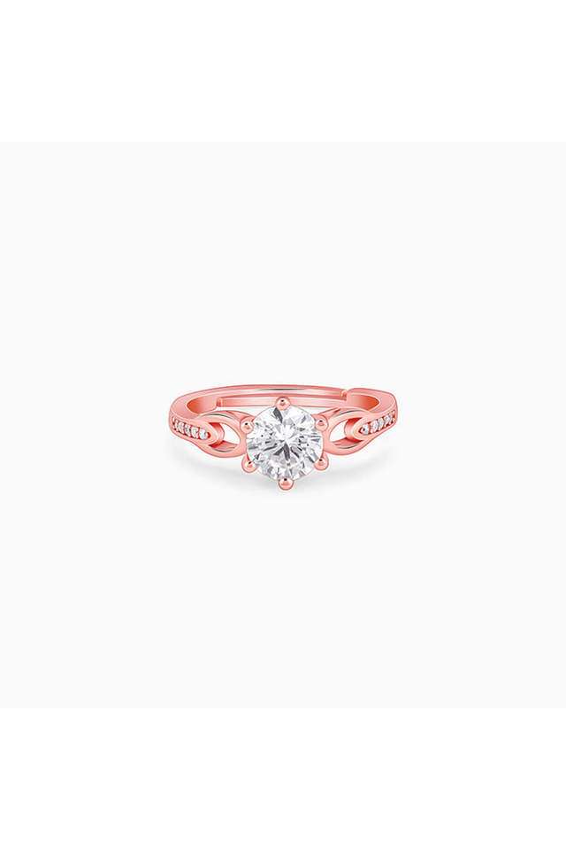Rose-Gold-Zircon-Sparkling-Loop-Ring