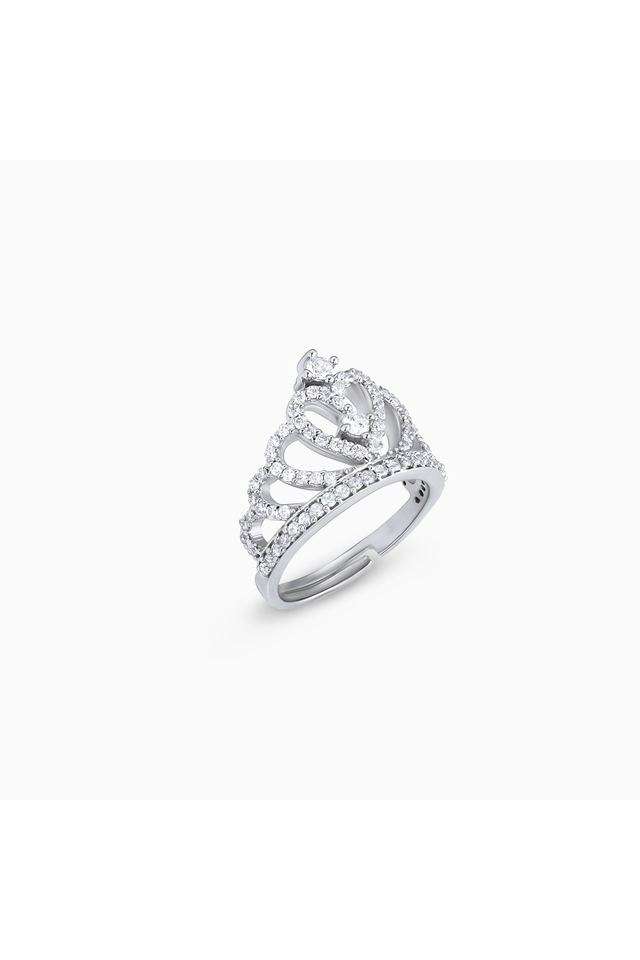 Valentines-Silver-Women-s-Adjustable-Ring