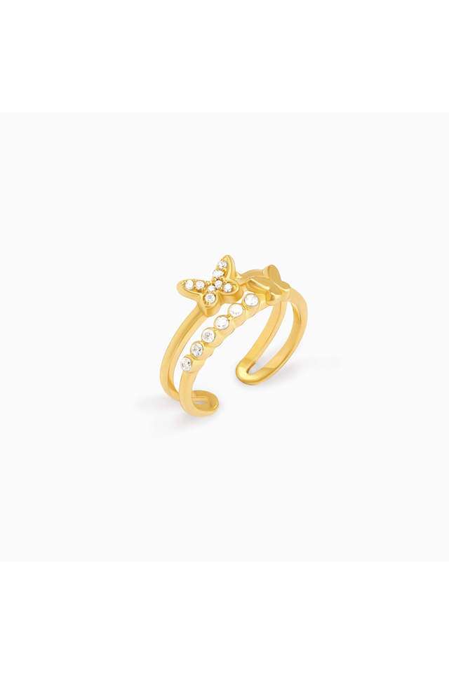Golden-Butterfly-In-Love-Ring