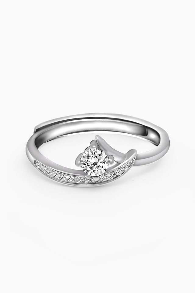 Sterling-Silver-Cubic-Zirconia-Womens-Western-Pendant