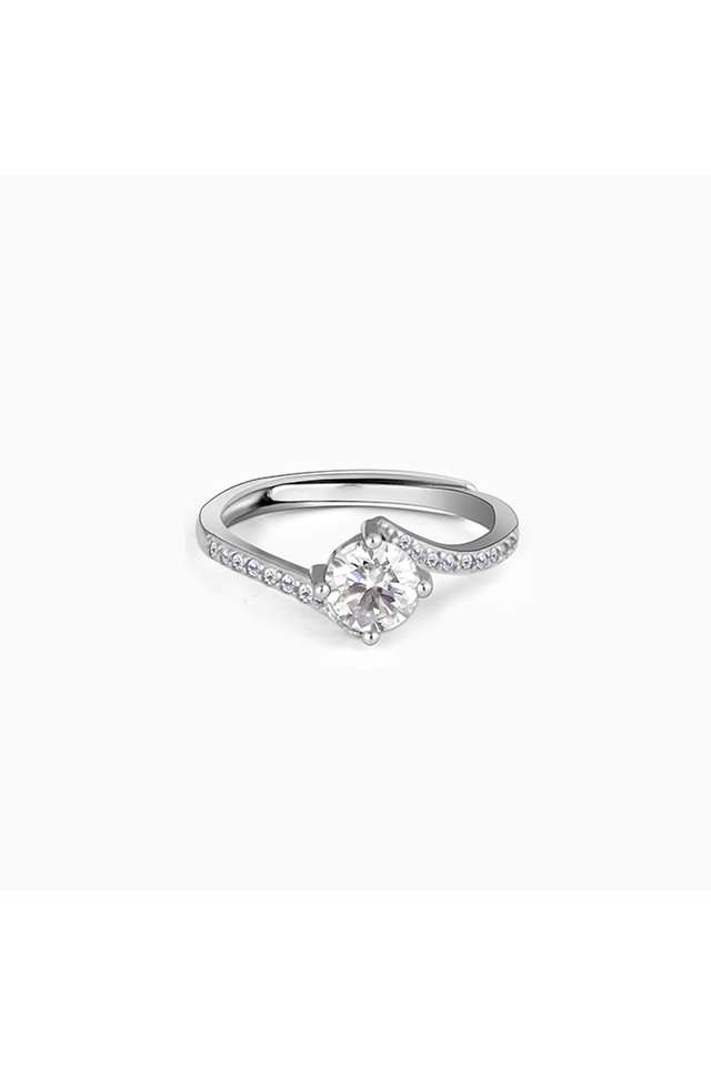Zircon-Stone-Sterling-Silver-Womens-Western-Ring
