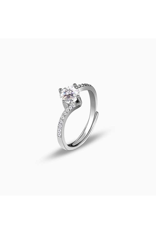Zircon-Stone-Sterling-Silver-Womens-Western-Ring