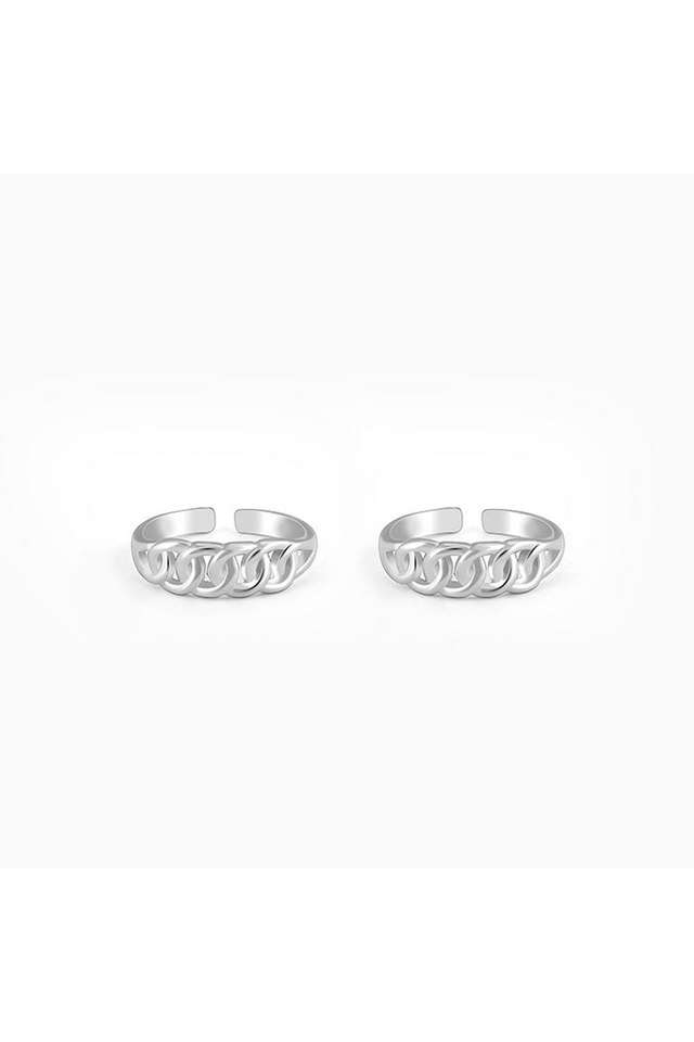 Silver-Flowing-Links-Toe-Rings