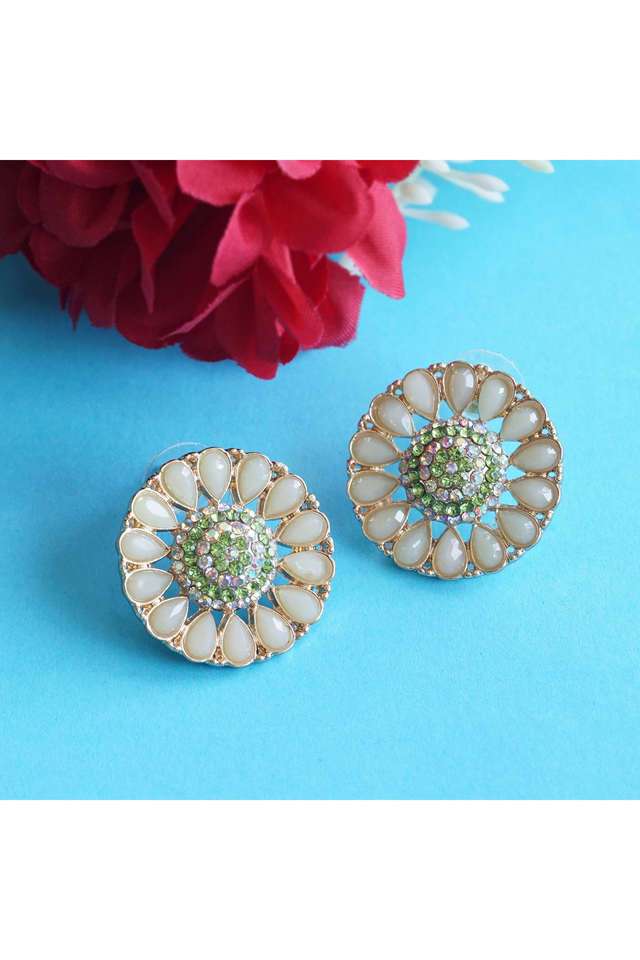 Stylish-White-Stones-Stud-Earrings