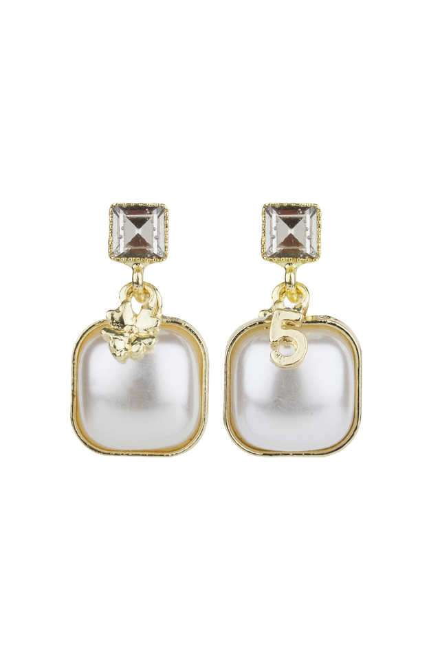 Gold-Plated-Pearl-Bunch-Earrings