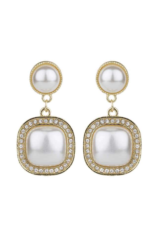 Gold-Plated-Pearl-Bunch-Earrings