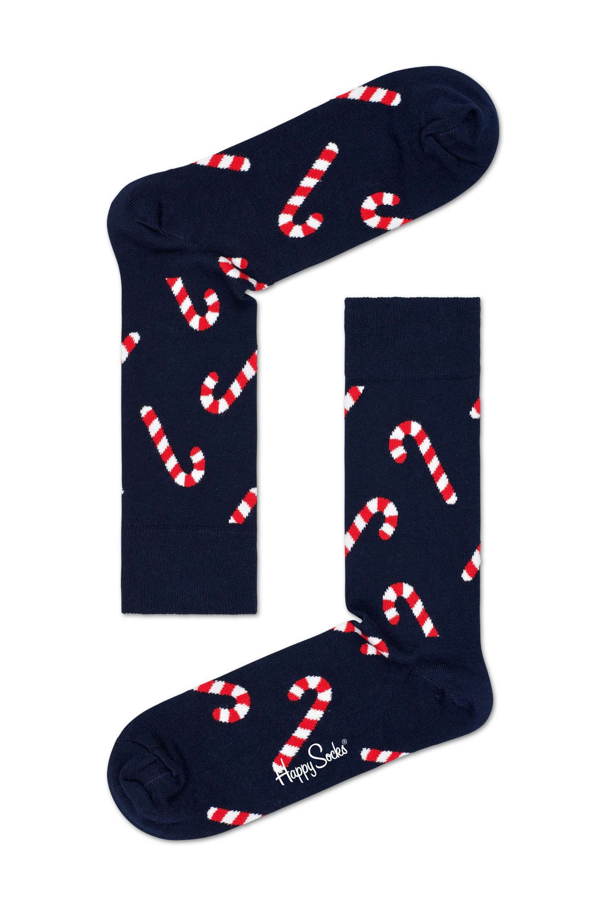 Cotton-Printed-Candy-Cane-Sock-For-Women-And-Men