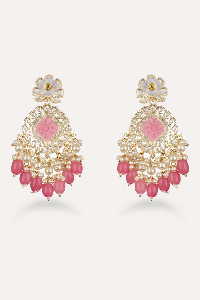 Stylish-Pearl-Brass-Womens-Earrings