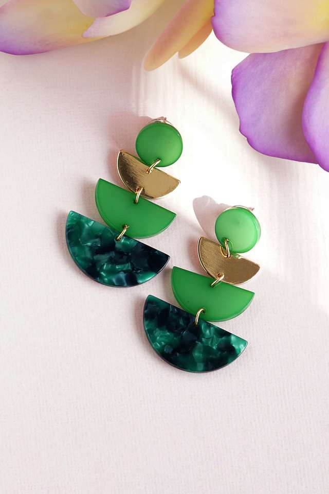 Semi-Circle-Drop-Earrings