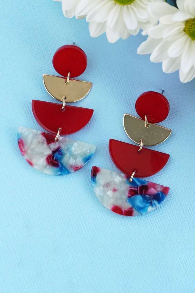 Semi-Circle-Drop-Earrings