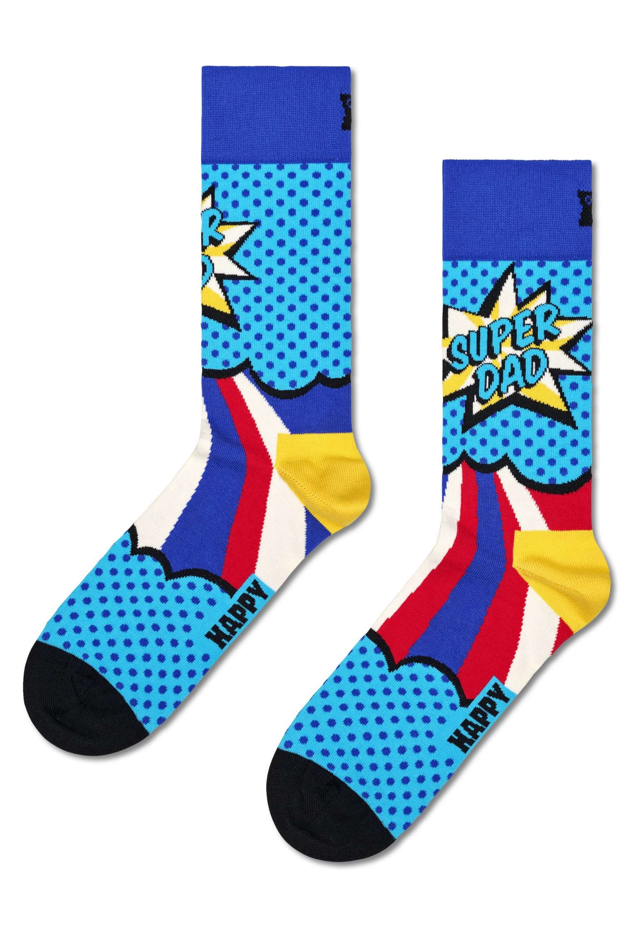 Cotton-Printed-Super-Dad-Sock-For-Women-And-Men