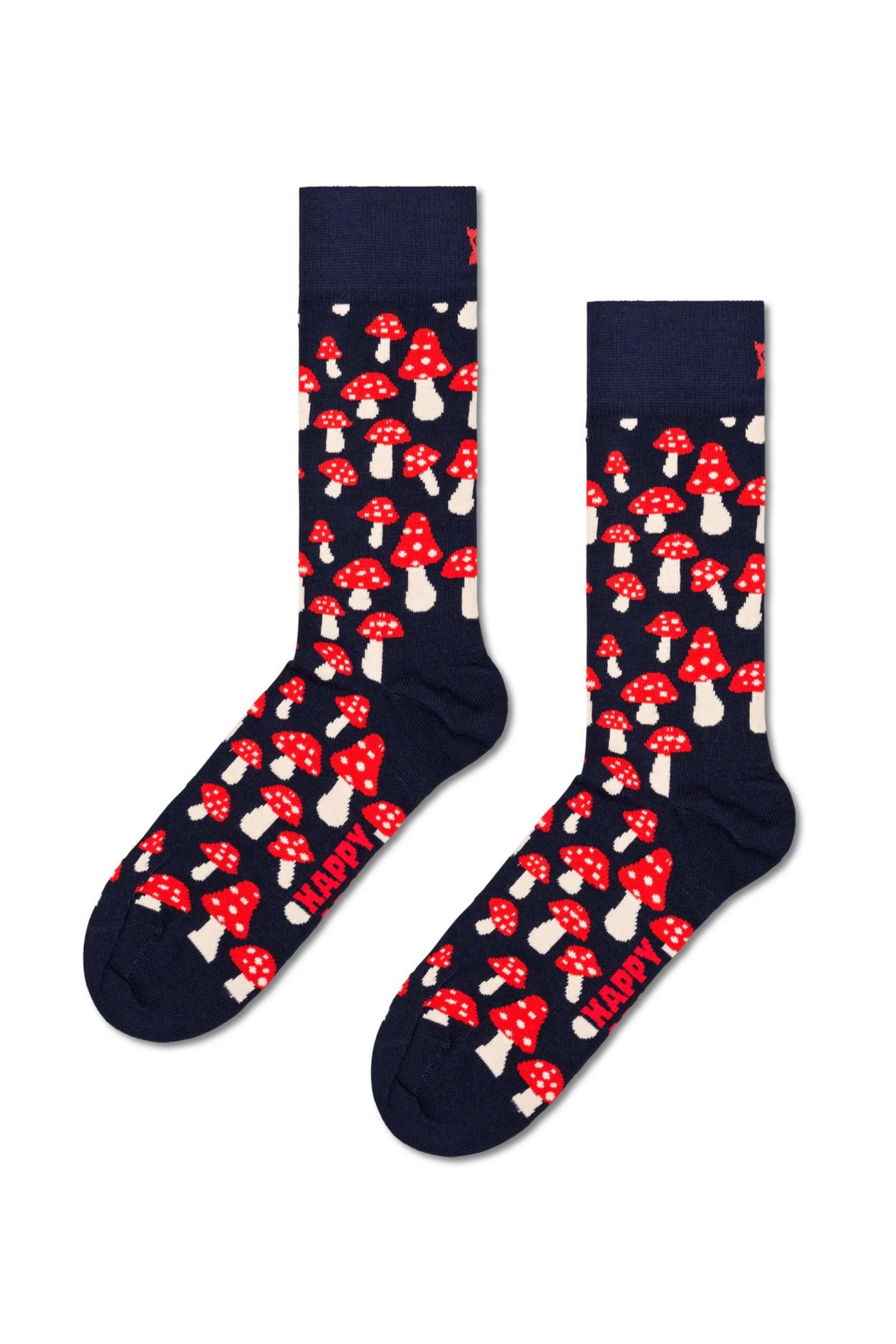 Cotton-Printed-Mushroom-Sock-For-Women-And-Men