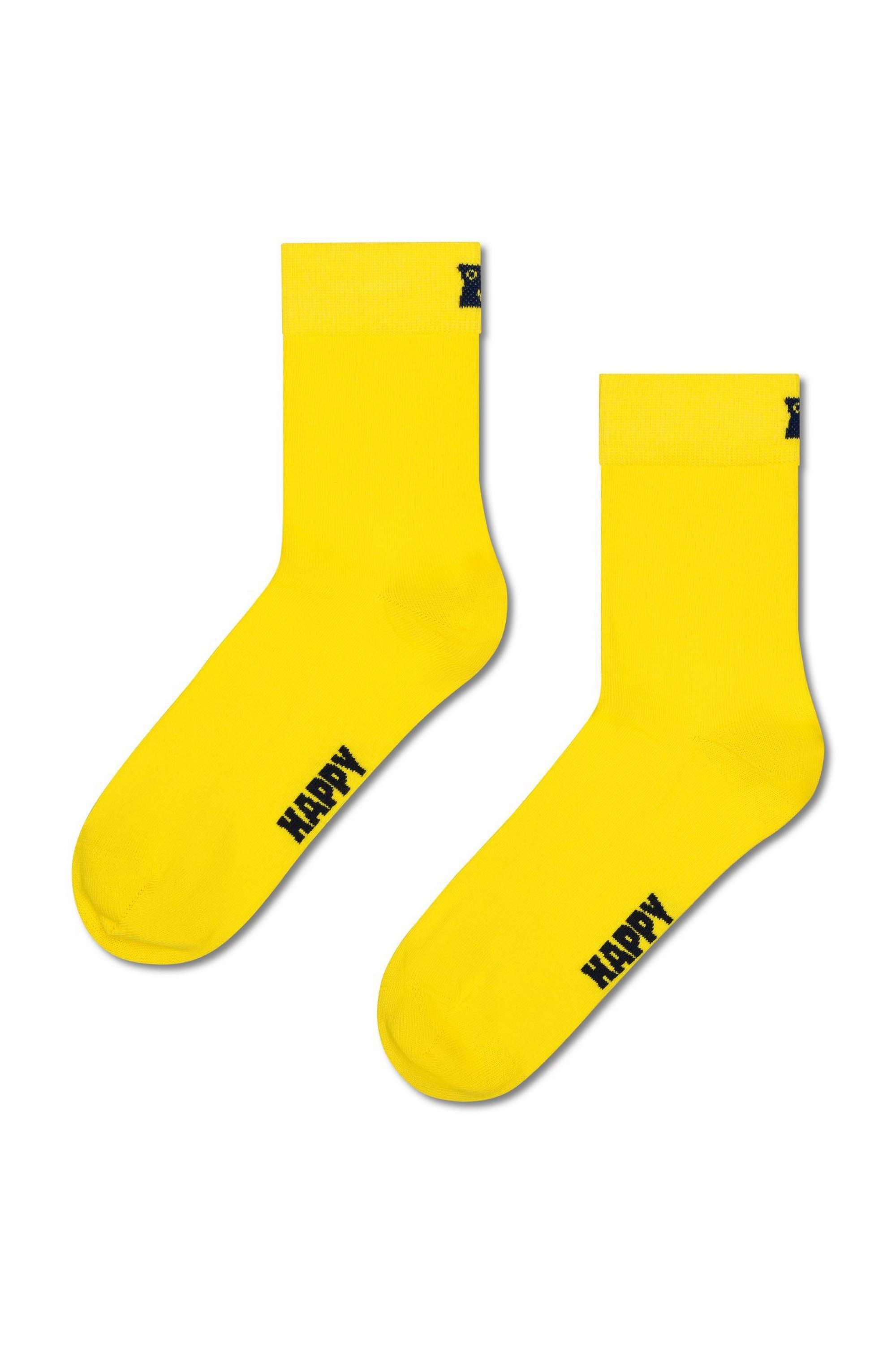 Cotton-Solid-1/2-Crew-Sock-For-Women-And-Men