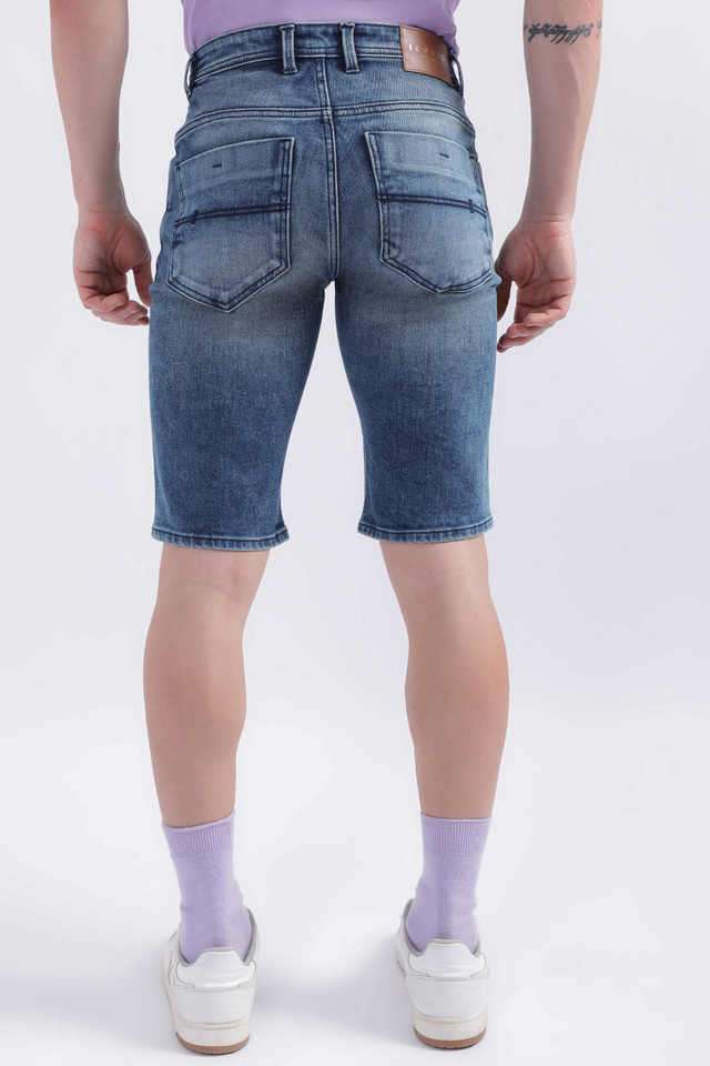 Solid-Cotton-Regular-Fit-Men-s-Casual-Wear-Shorts